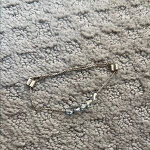 Alex and Ani Silver Bracelet with Blue Accents